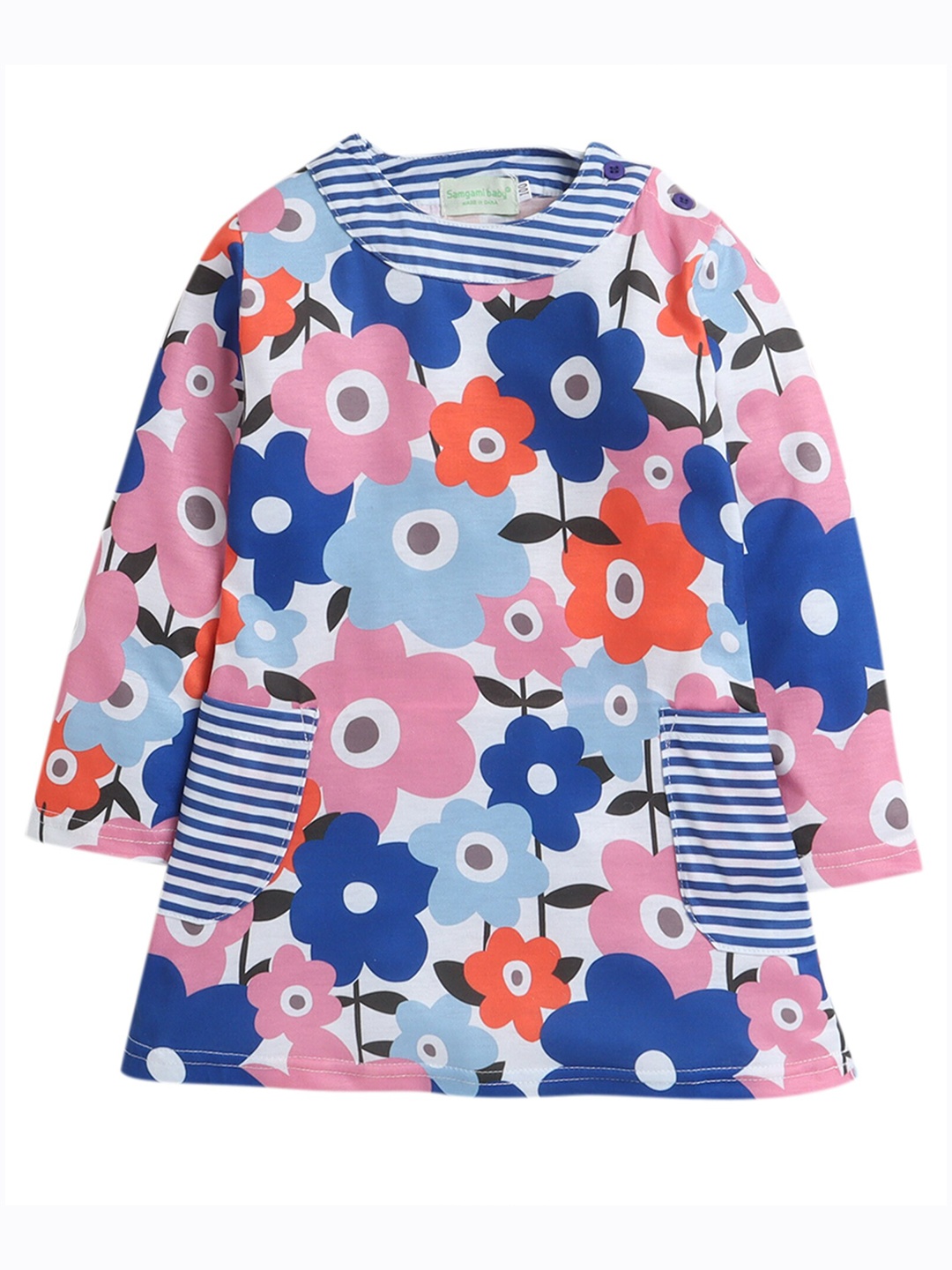 

Hopscotch Multicoloured A-Line Dress, Multi