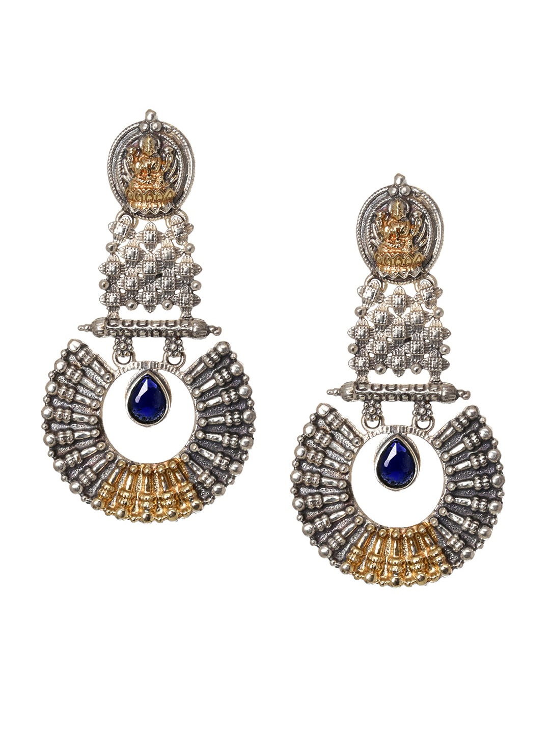 

INDYA Black Contemporary Drop Earrings