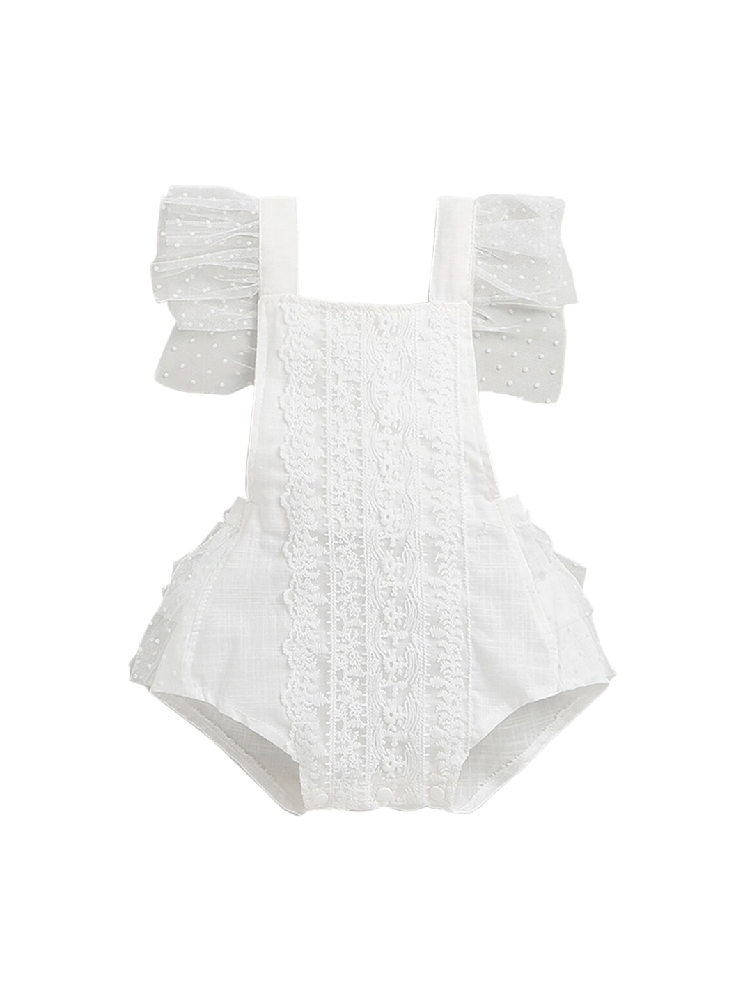 

Hopscotch Girls White Embroidered Bodysuit