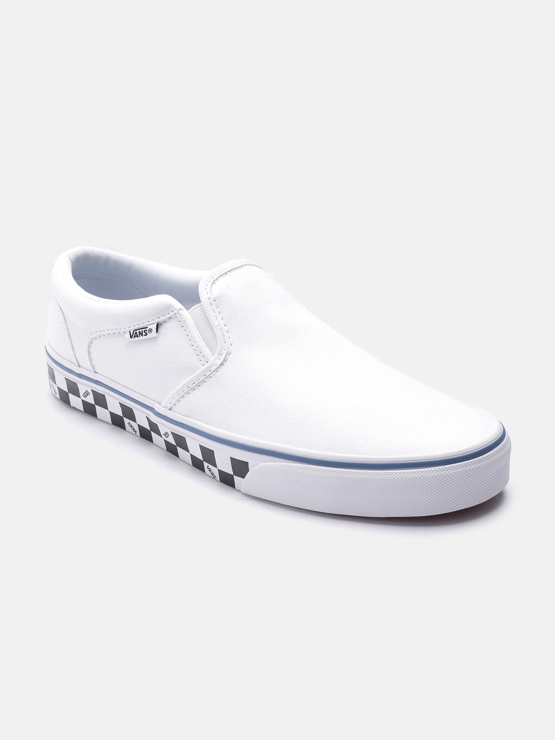

Vans Men White Slip-On Sneakers