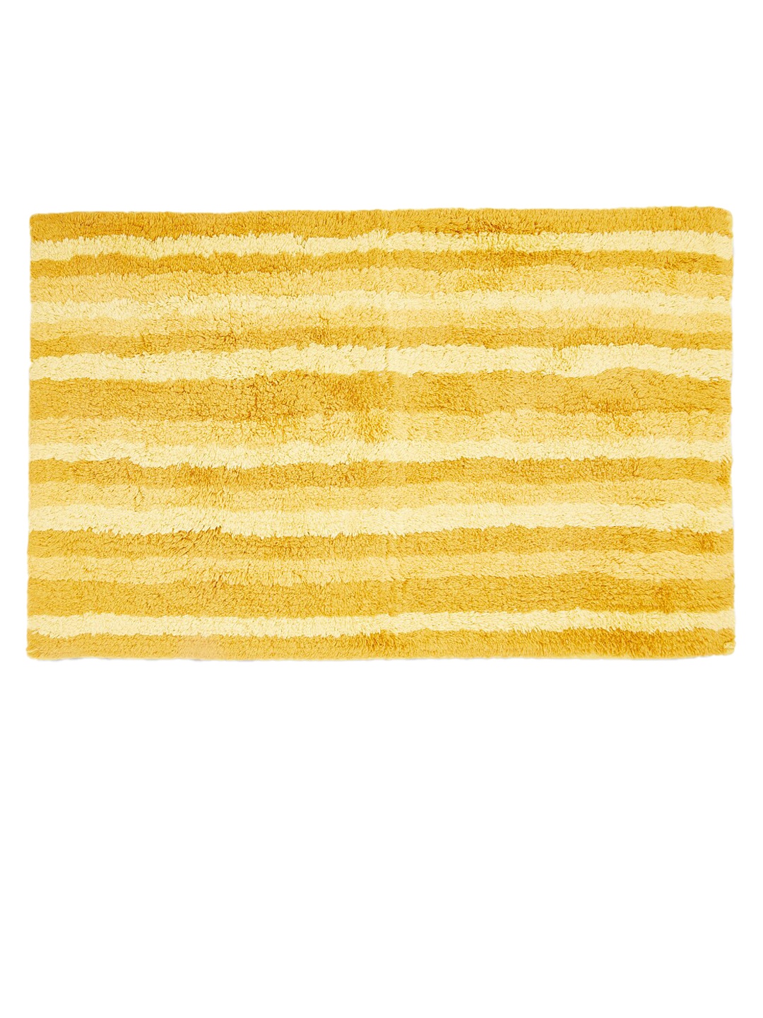 

Living scapes by Pantaloons Mustard Stripped 1600 GSM Bath Rugs