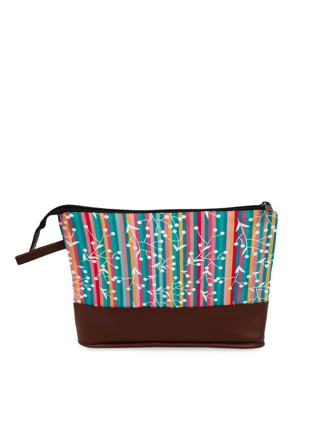 

Crazy Corner Blue & Brown Printed Travel Pouch