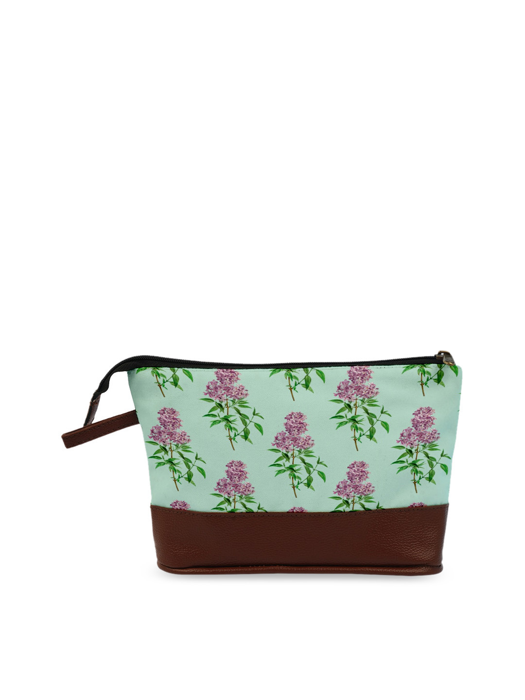 

Crazy Corner Green & Brown Printed Travel Pouch