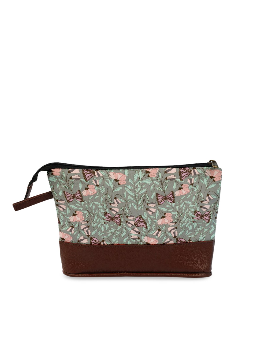 

Crazy Corner Grey Butterflies Printed Pouch