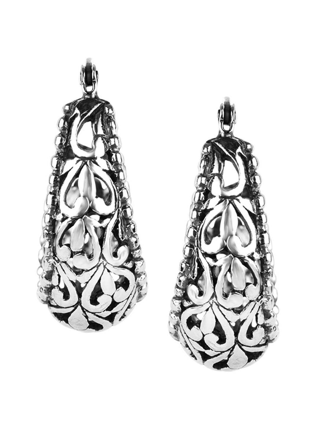 

LeCalla Silver-Toned Contemporary Drop Earrings