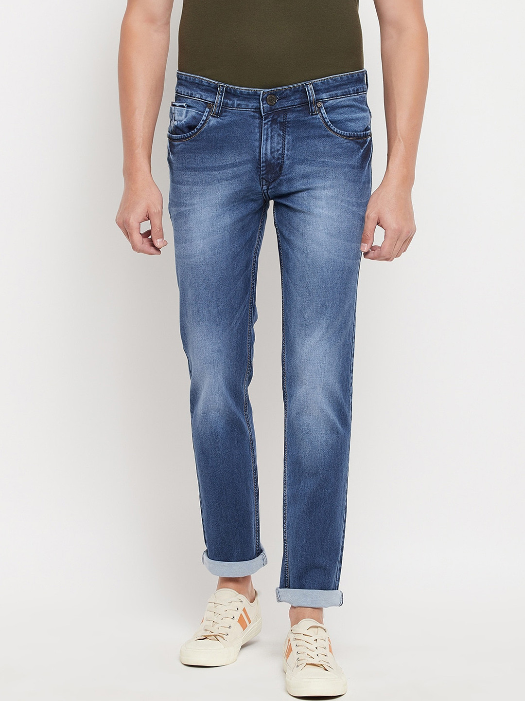 

Duke Men Blue Slim Fit Heavy Fade Stretchable Jeans