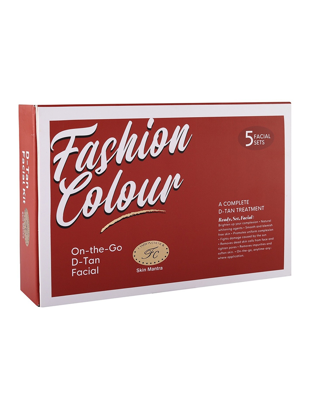 

Fashion Colour On-the-Go D-Tan Facial Kit - 125g, Maroon