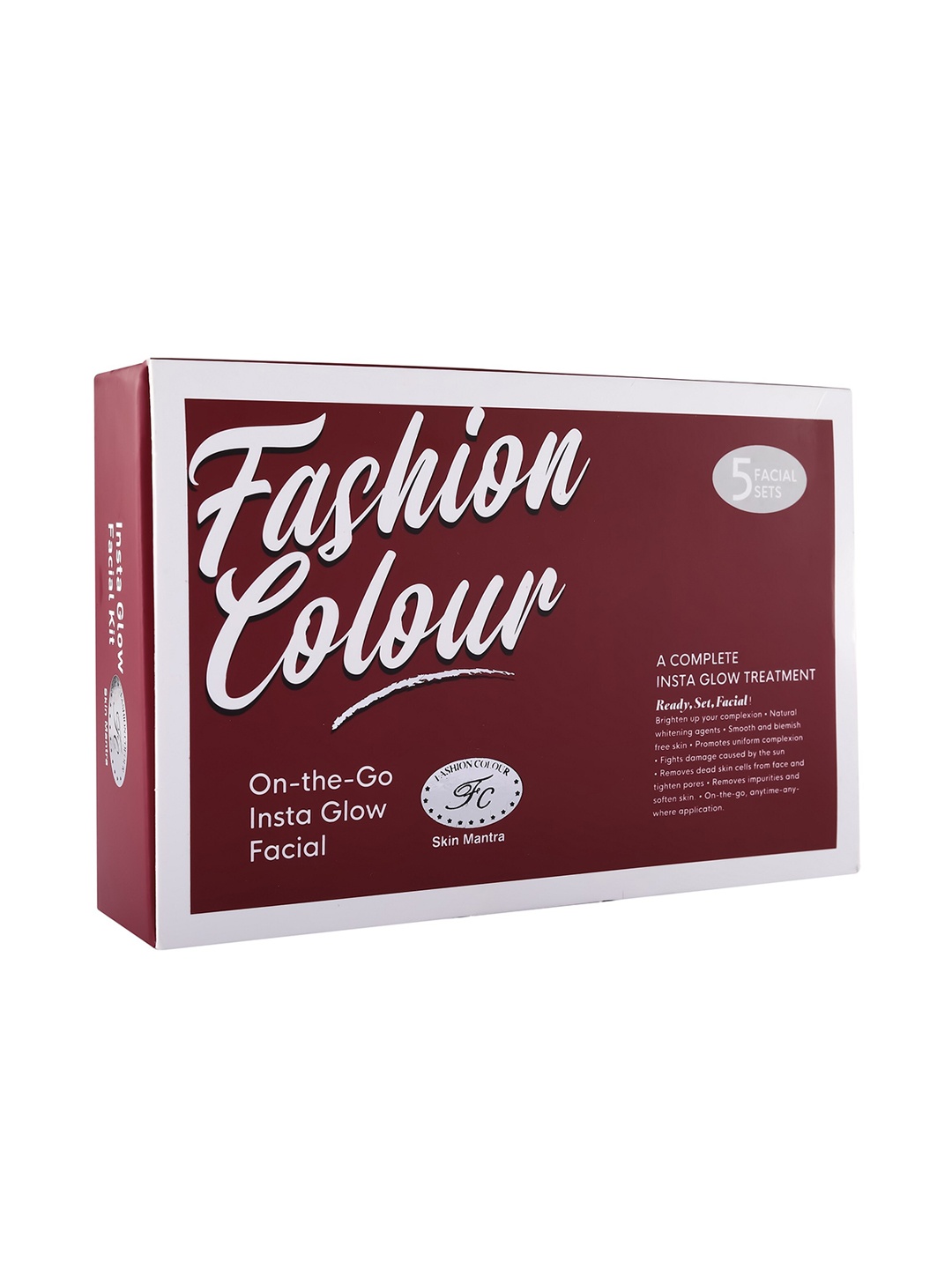 

Fashion Colour On-The-Go Insta Glow Facial Kit - 125g, Maroon