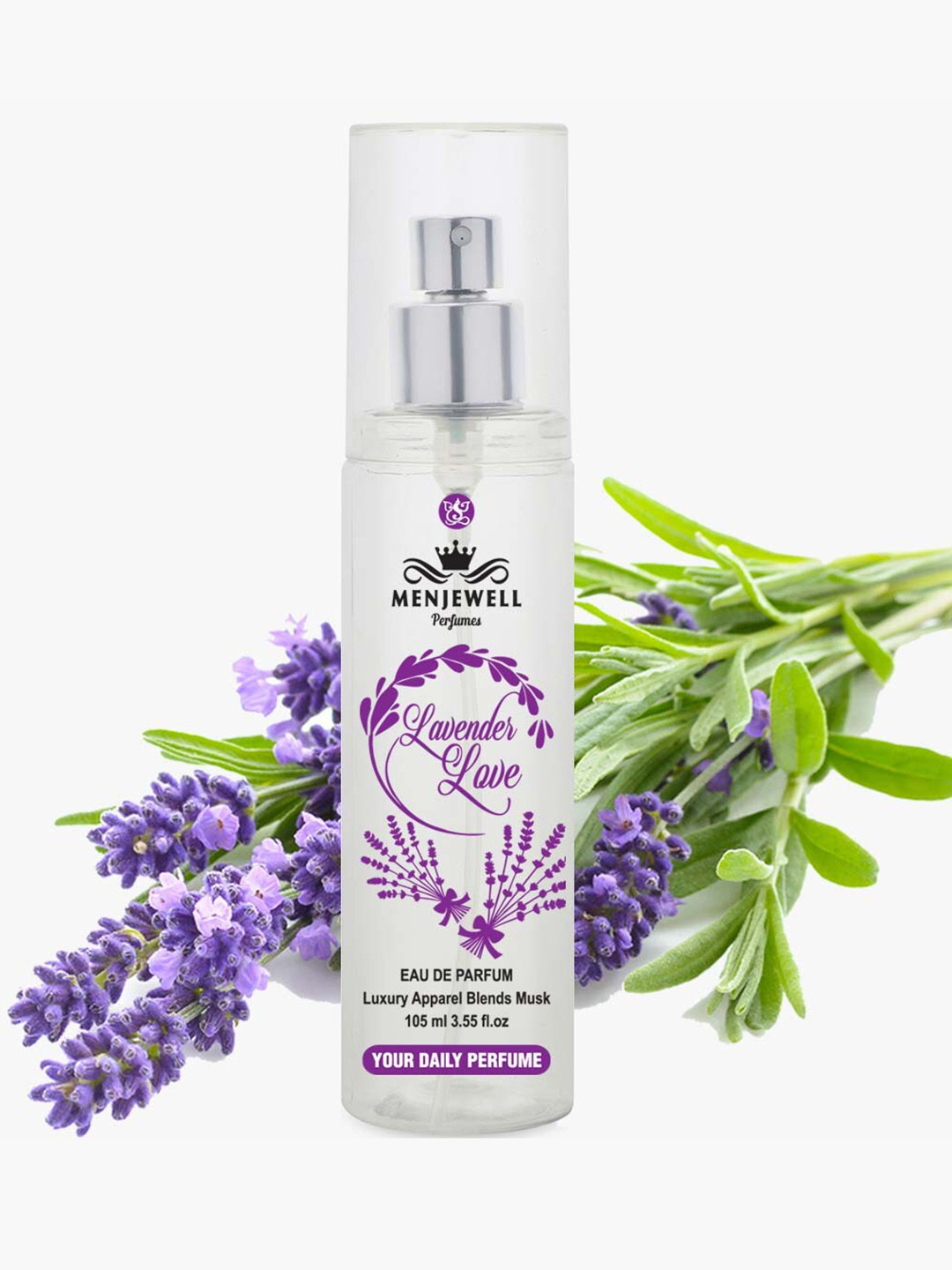 

Menjewell Lavender Love Eau de Parfum - 105ml, White
