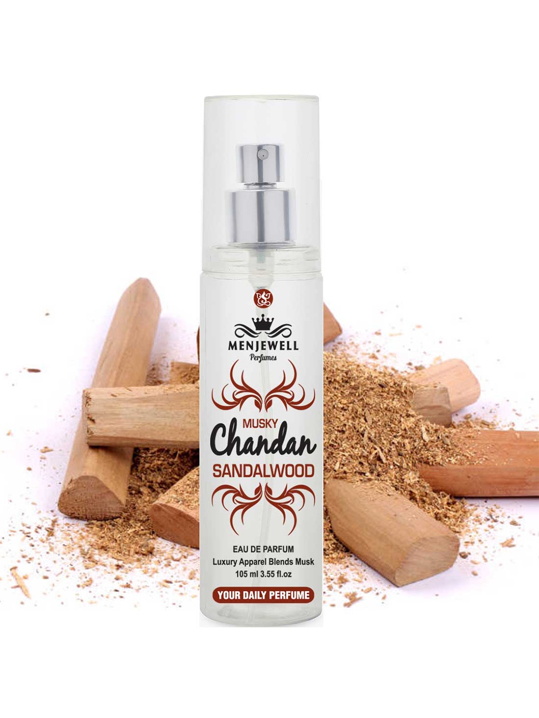 

Menjewell Musky Chandan Sandalwood Eau de Parfum - 105ml, White