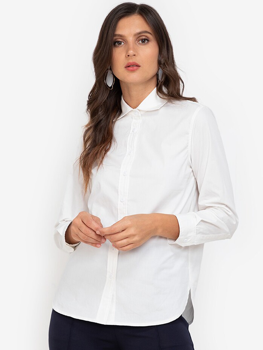 

ZALORA WORK Women White Casual Shirt