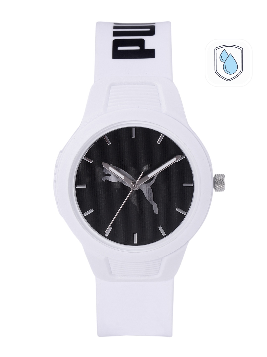 

Puma Women Black Dial & White Straps Analogue Watch