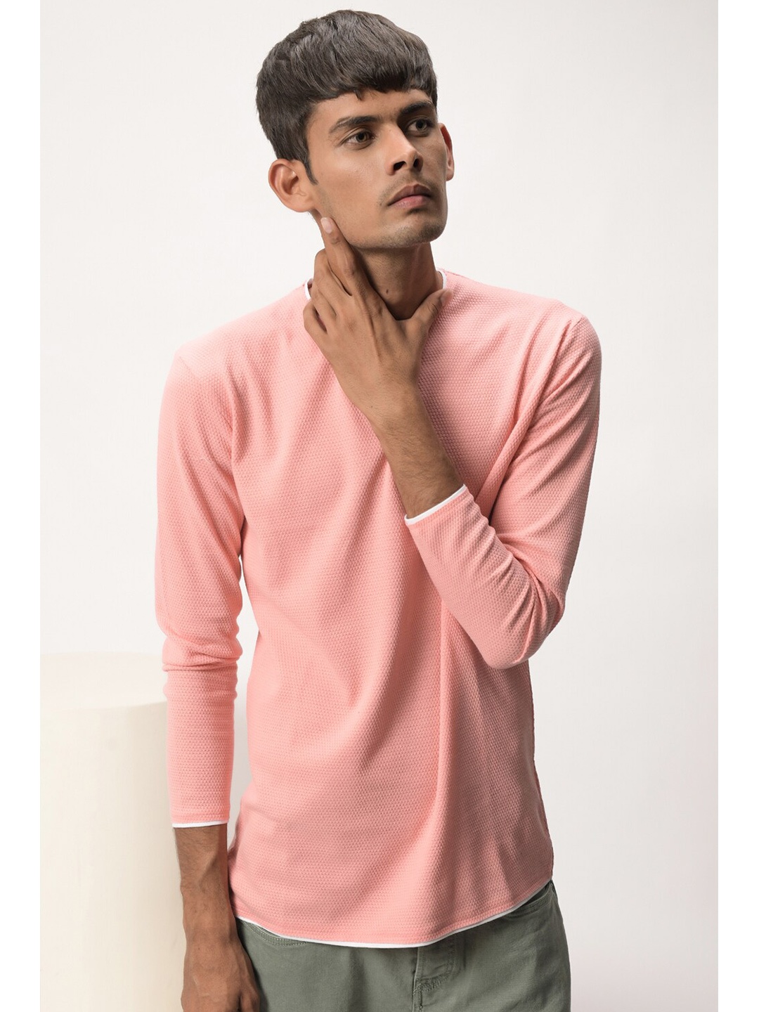 

Tinted Men Peach-Coloured T-shirt