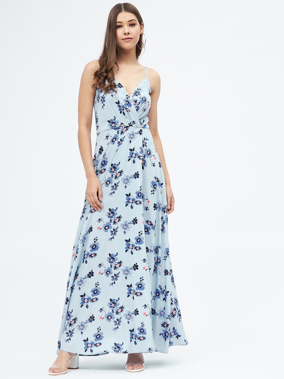 

Harpa Women Blue Floral Maxi Dress