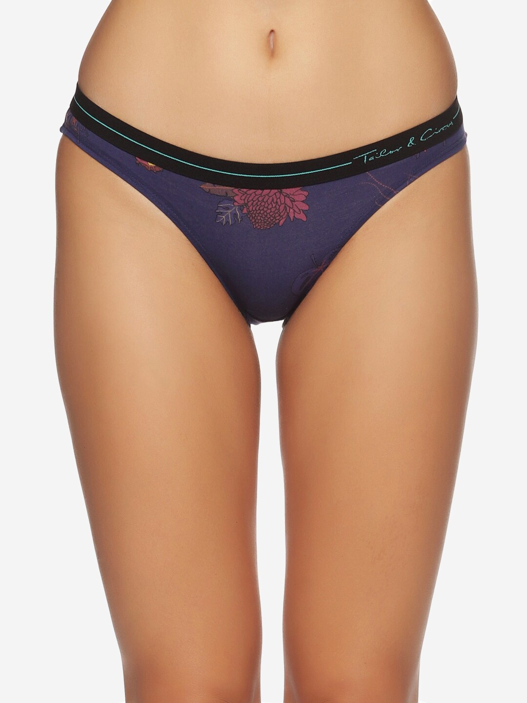 

Tailor & Circus Women Blue & Pink Printed Bikini Briefs