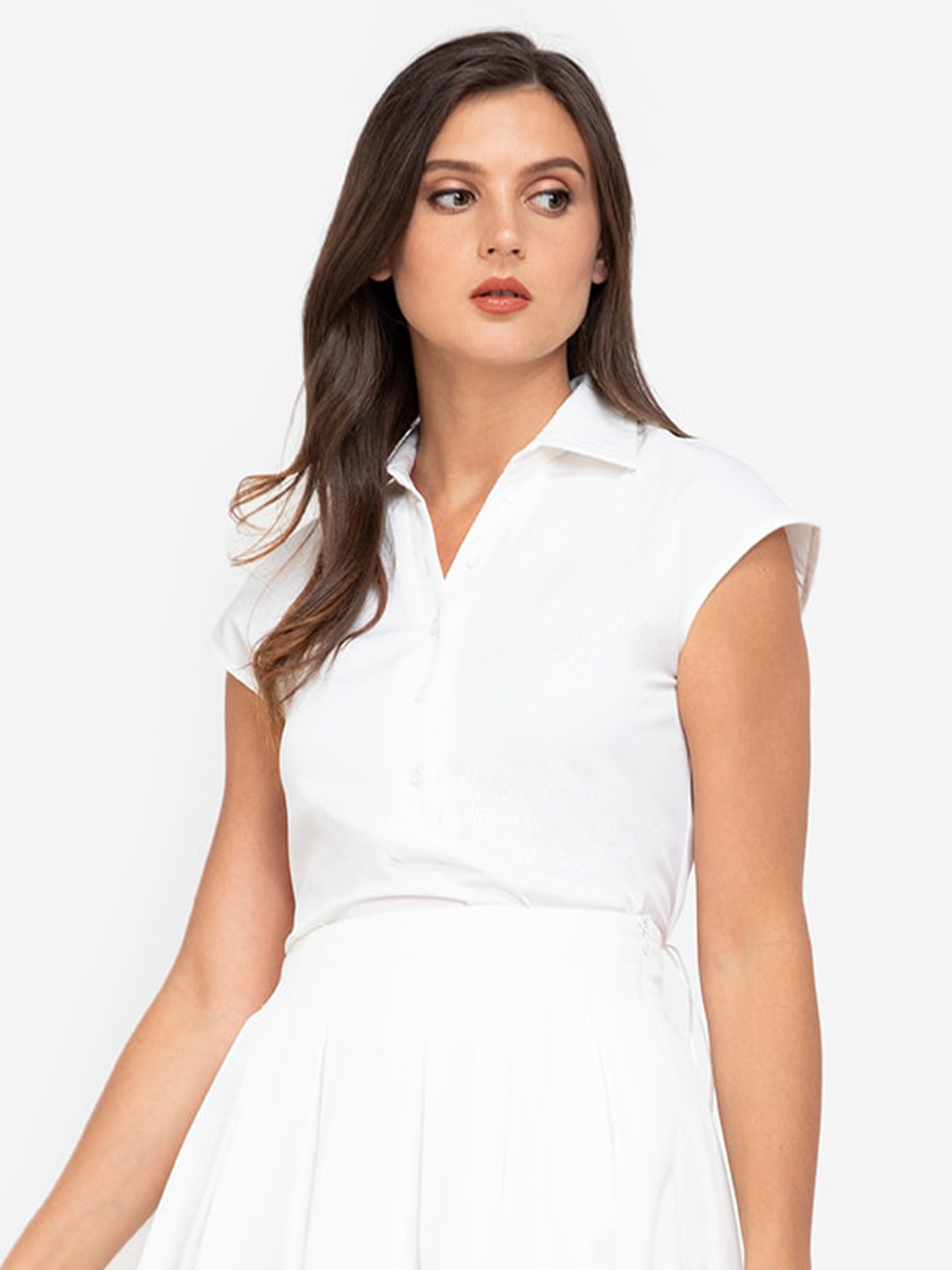 

ZALORA WORK White Shirt Style Top