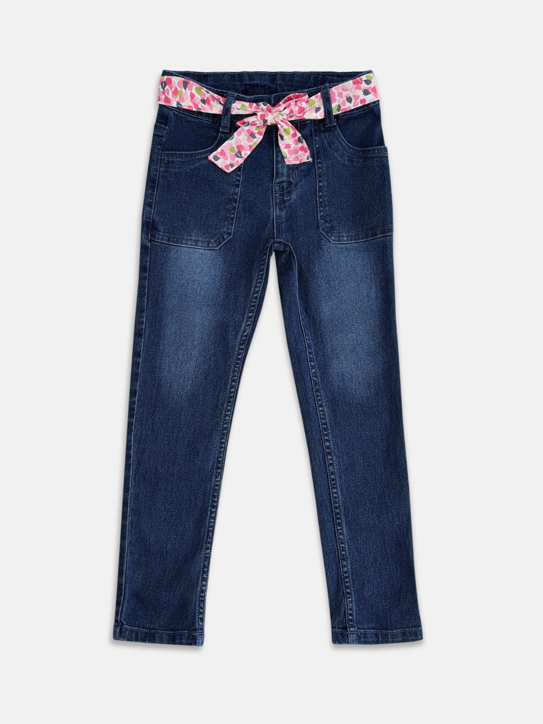 

Pantaloons Junior Girls Blue Light Fade Jeans