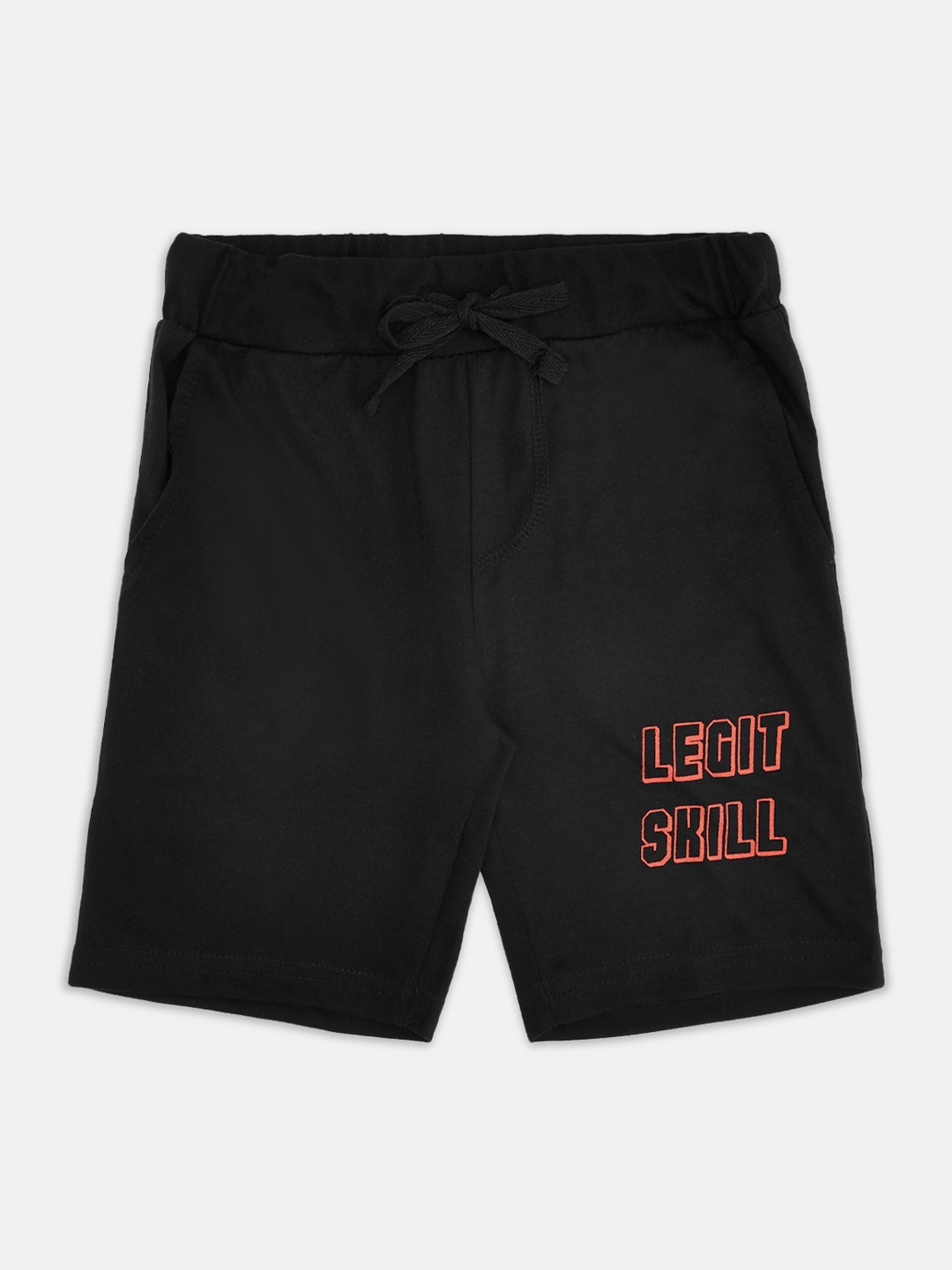 

Pantaloons Junior Boys Black Solid Regular Shorts