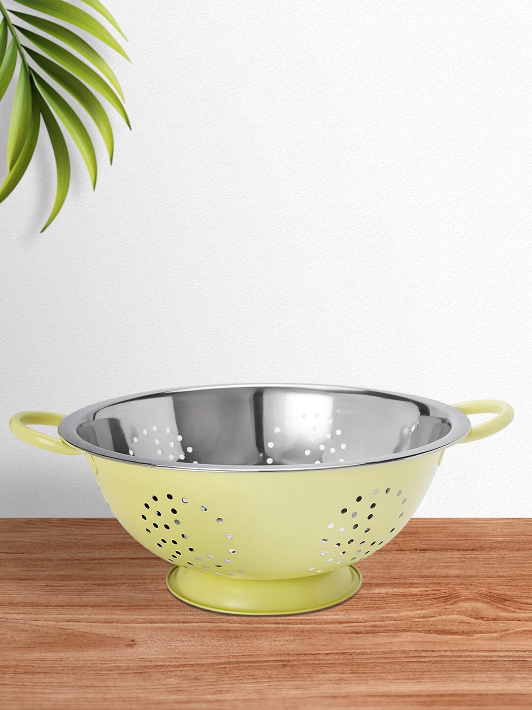 

Living scapes by Pantaloons Yellow Textured Storage Colander