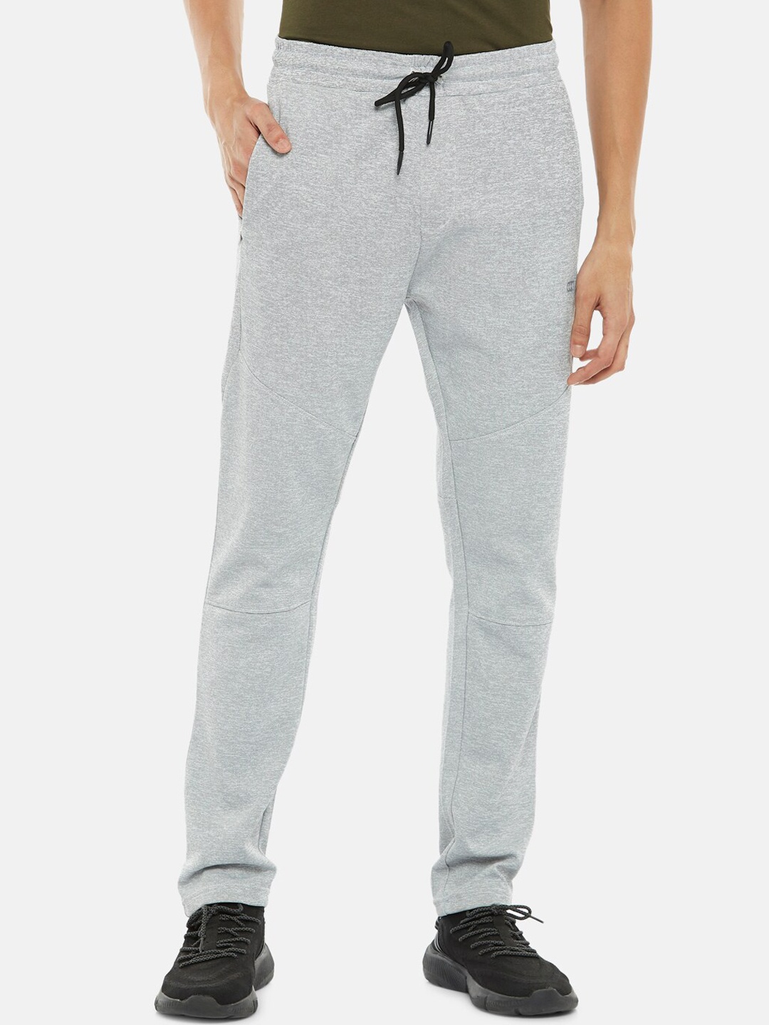 

Ajile by Pantaloons Men Grey Solid Slim-Fit Sports Track Pants