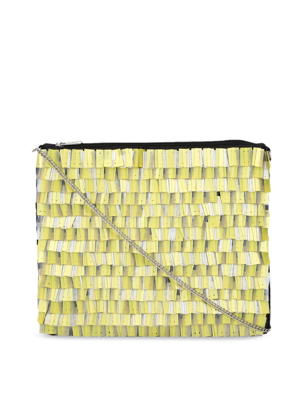 

FOREVER 21 Yellow Structured Sling Bag