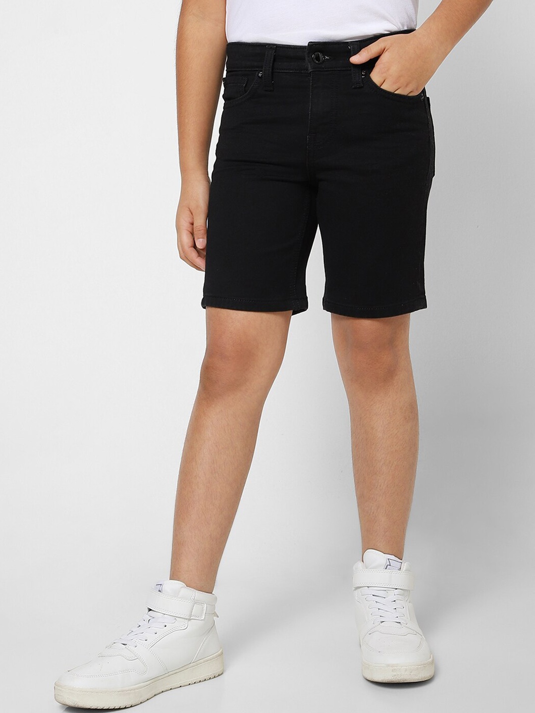

Jack & Jones Boys Black Denim Shorts