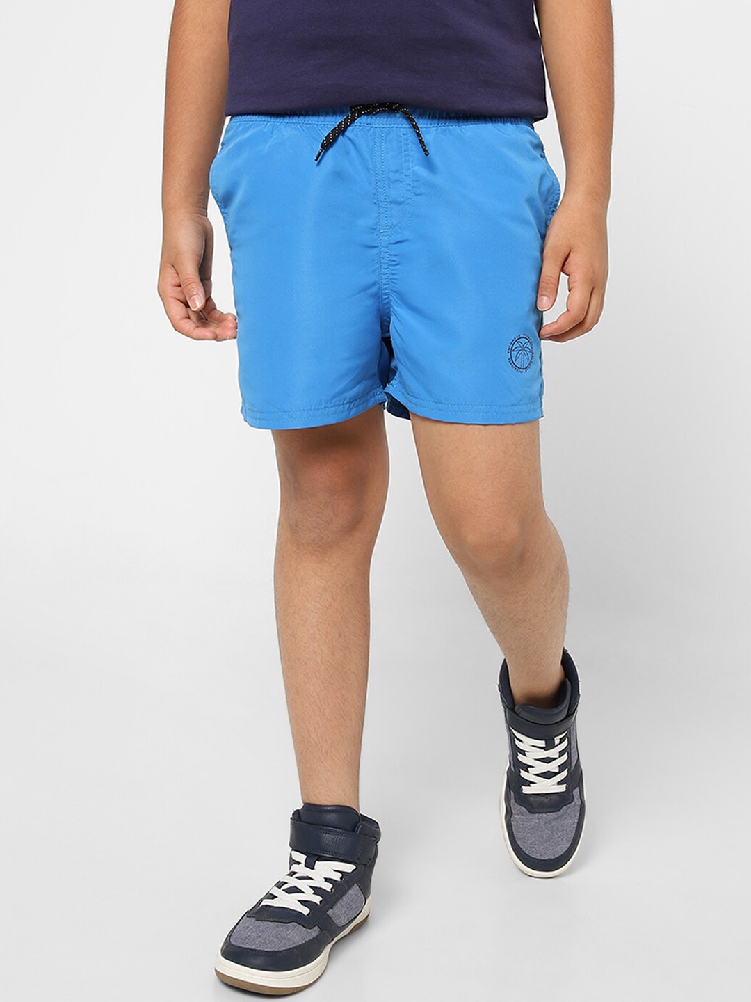 

Jack & Jones Boys Blue Slim Fit Low-Rise Shorts