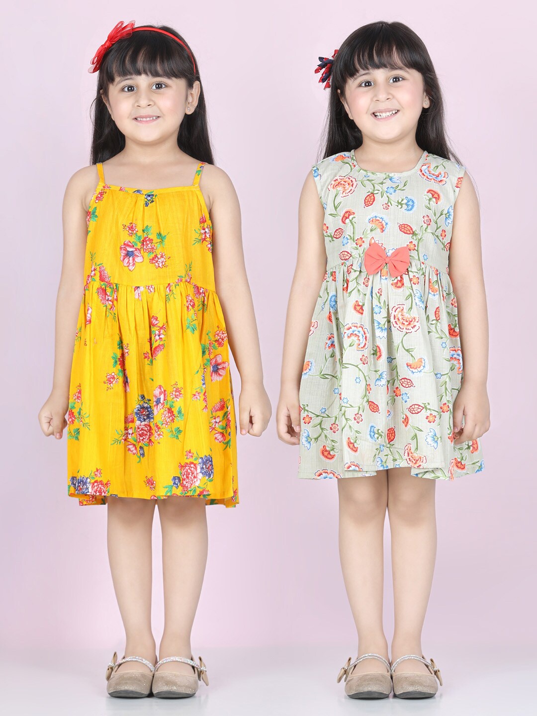

Cutiekins Girls Pack Of 2 Multicoloured Floral Dress, Multi
