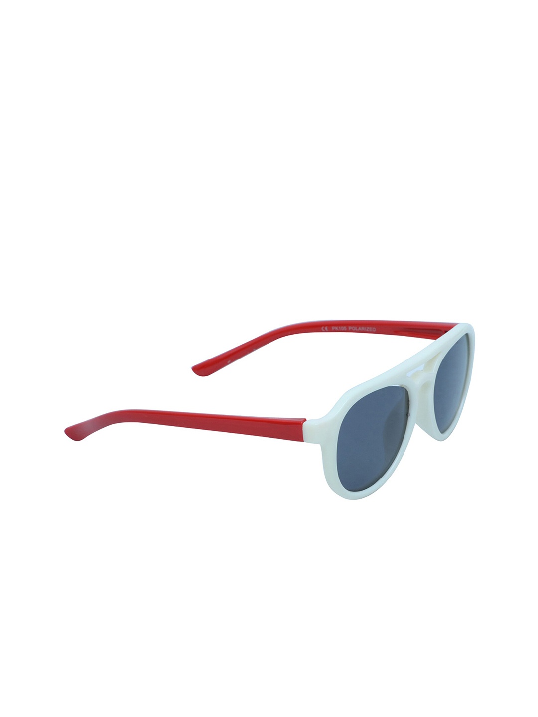 

Spiky Kids Grey Lens & White Aviator Sunglasses with Polarised Lens MYP105_WHT_RED