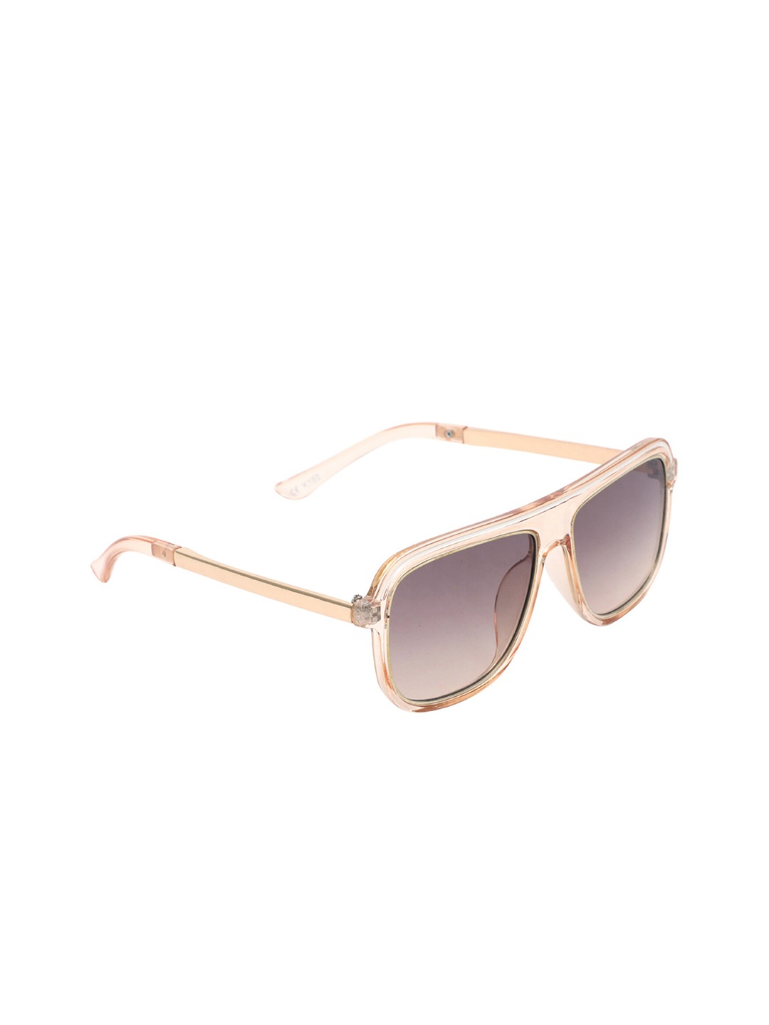 

Spiky Unisex Kids Grey Lens & Gold-Toned Square Sunglasses with UV Protected Lens