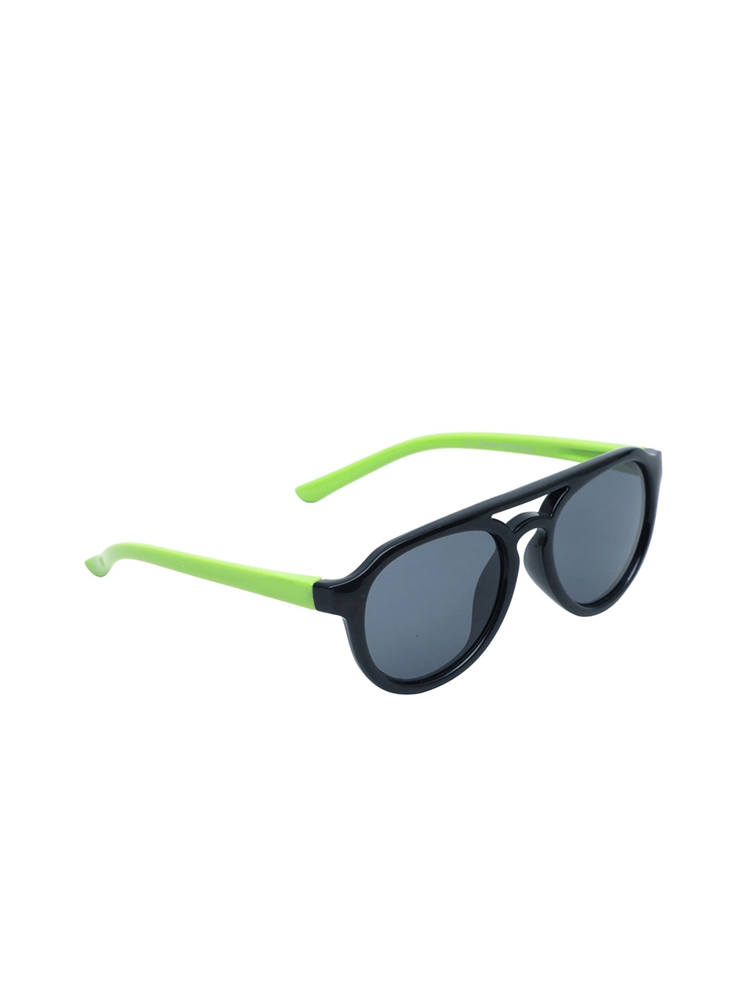 

Spiky Kids Grey Lens & Black Round Sunglasses with Polarised Lens MYP105_BLK_GRN