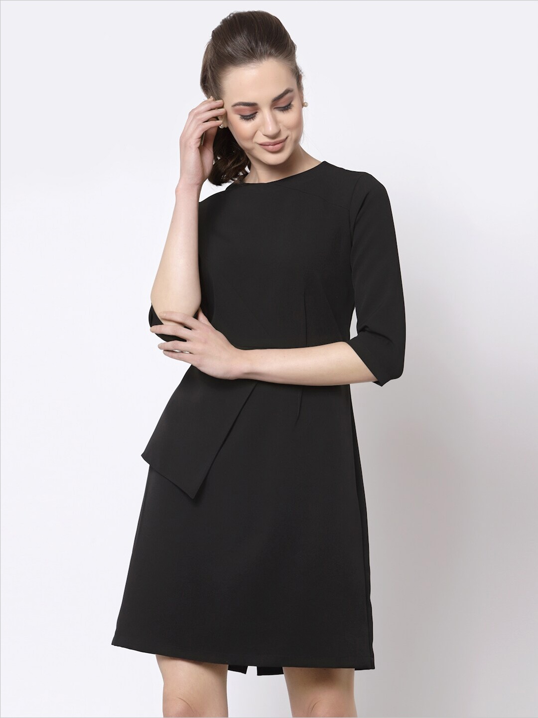 

OFFICE & YOU Black A-Line Dress