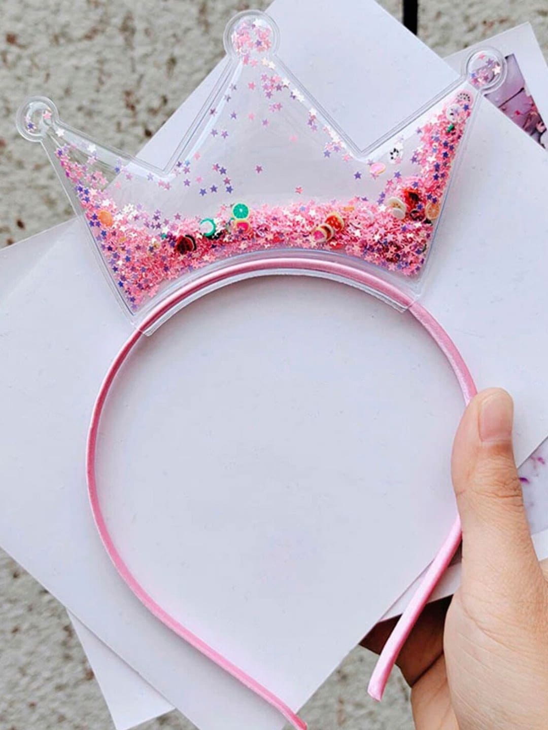 

OOMPH Women Pink Embellished Hairband
