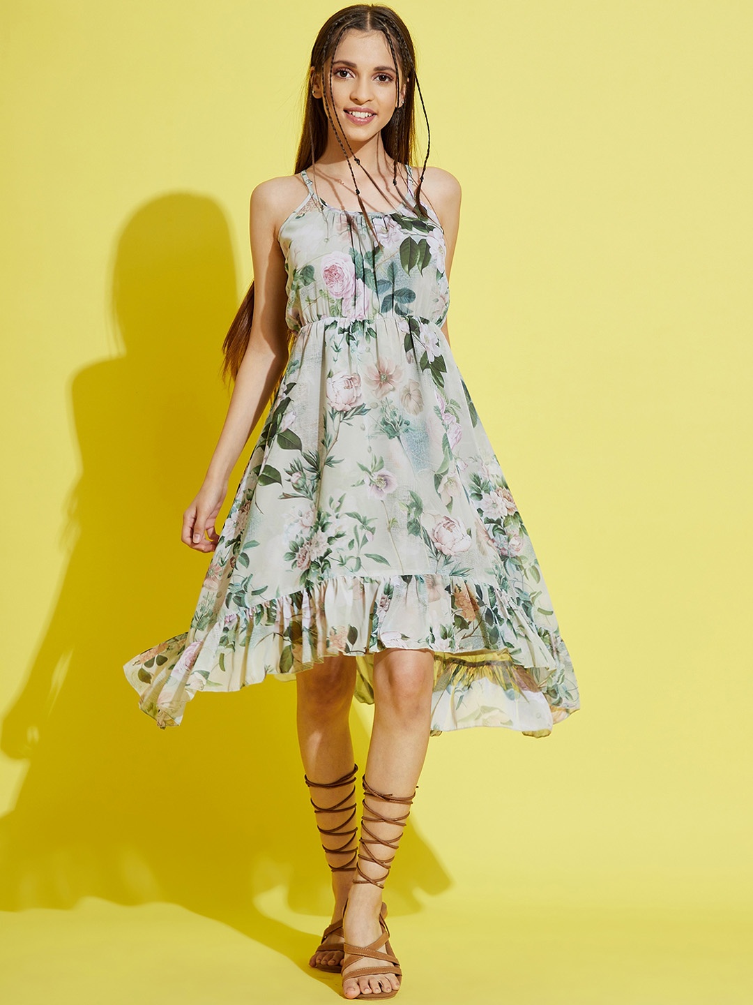 

Noh Voh - SASSAFRAS Kids Green Tropical Dress