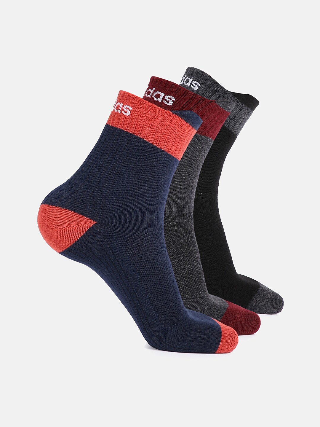 

ADIDAS Men Pack of 3 Ankle-Length Socks, White