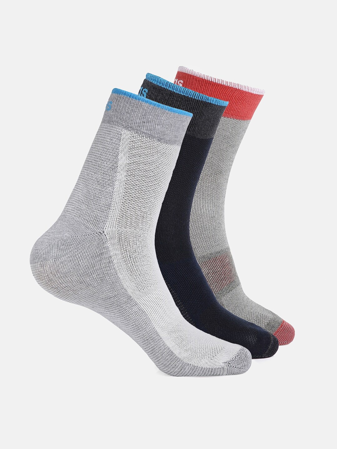 

ADIDAS Men's Pack Of 3 Assorted Ankle-Length Socks, Grey