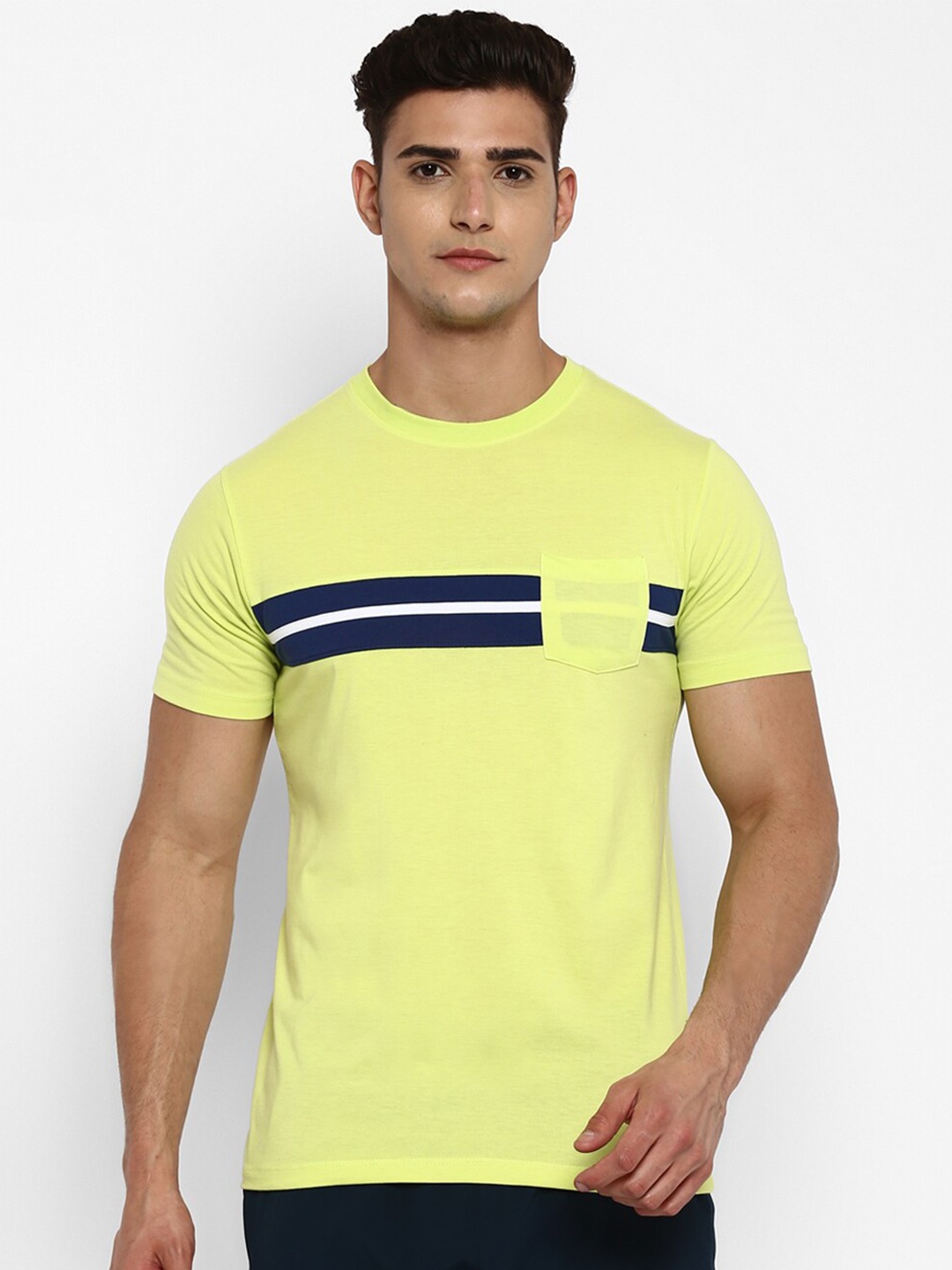 

Yuuki Men Lime Green Antimicrobial T-shirt