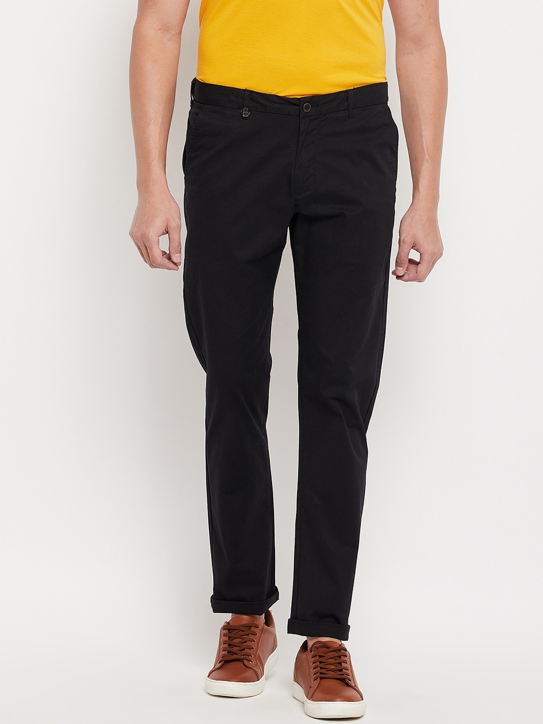 

Duke Men Black Slim Fit Trousers