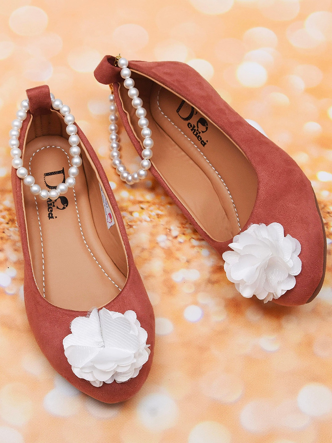 

DChica Girls Pink Party Ballerinas Flats