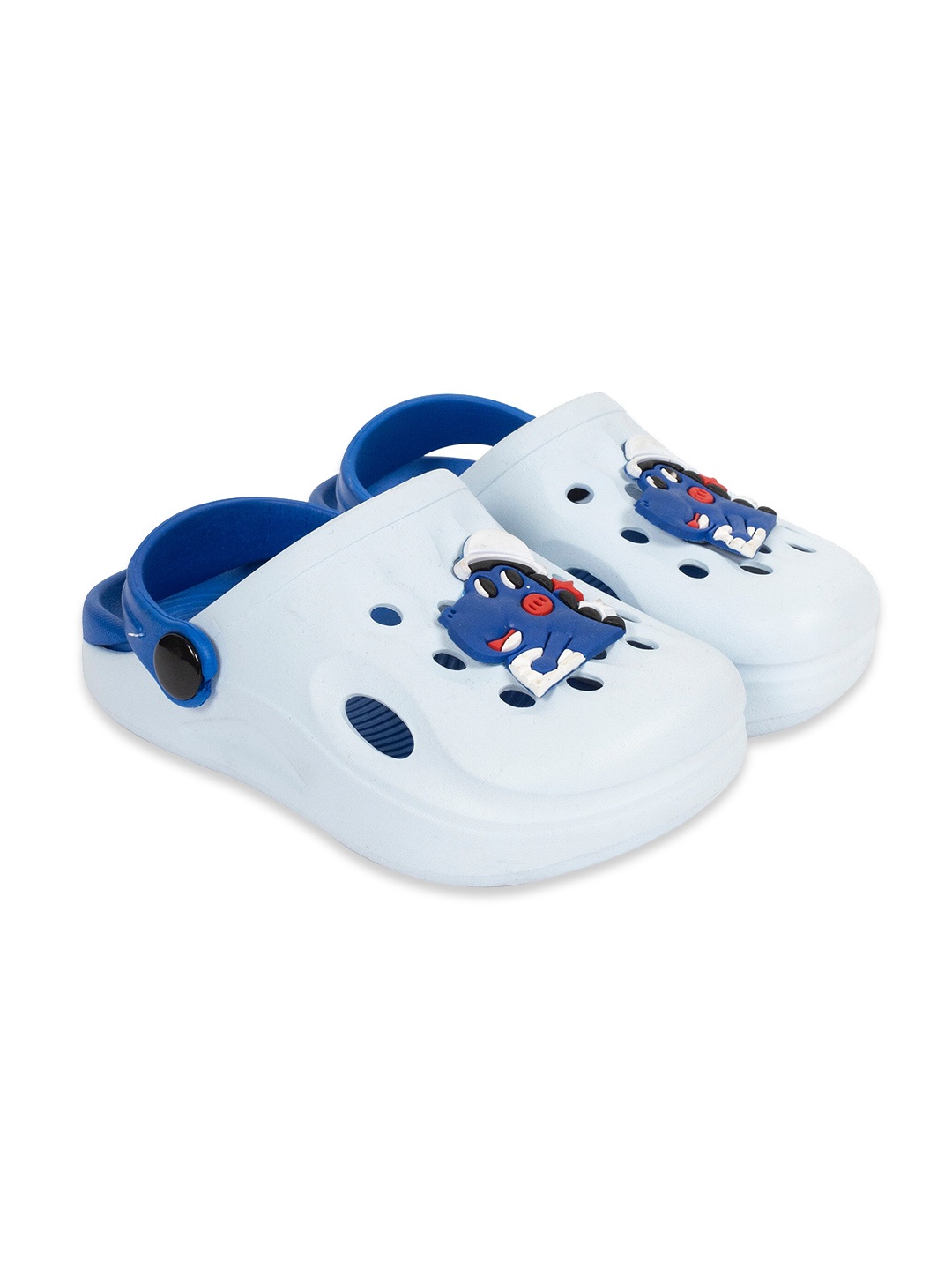 

BULOO Kids Blue & White Printed Clogs Sandals