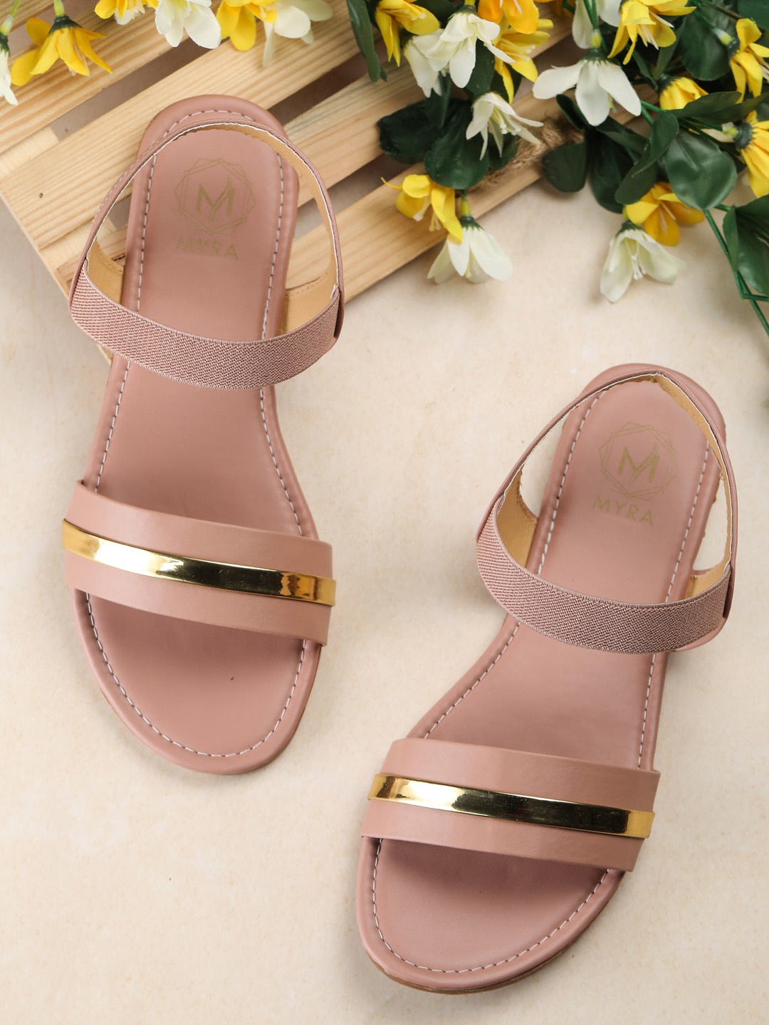 

Myra Women Pink Open Toe Flats