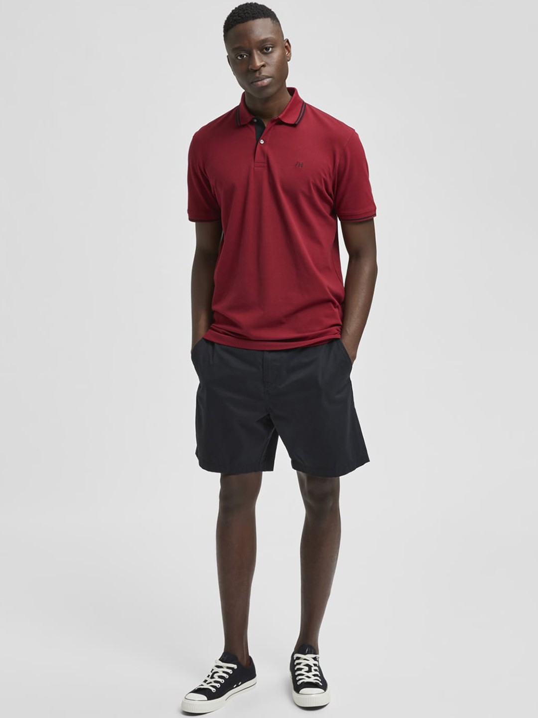 

SELECTED Men Black Shorts