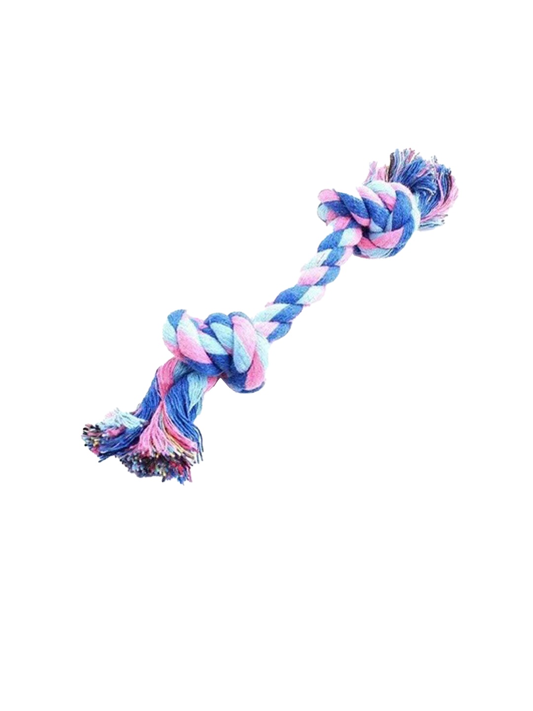 

PAWCHIE Blue & Pink Cotton Knotted Rope Dog Toy