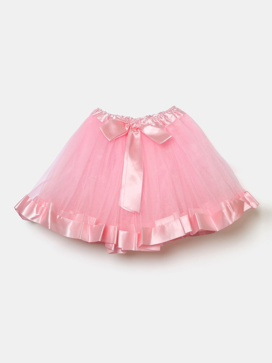 

Hopscotch Girls Pink Solid Flared Skirt