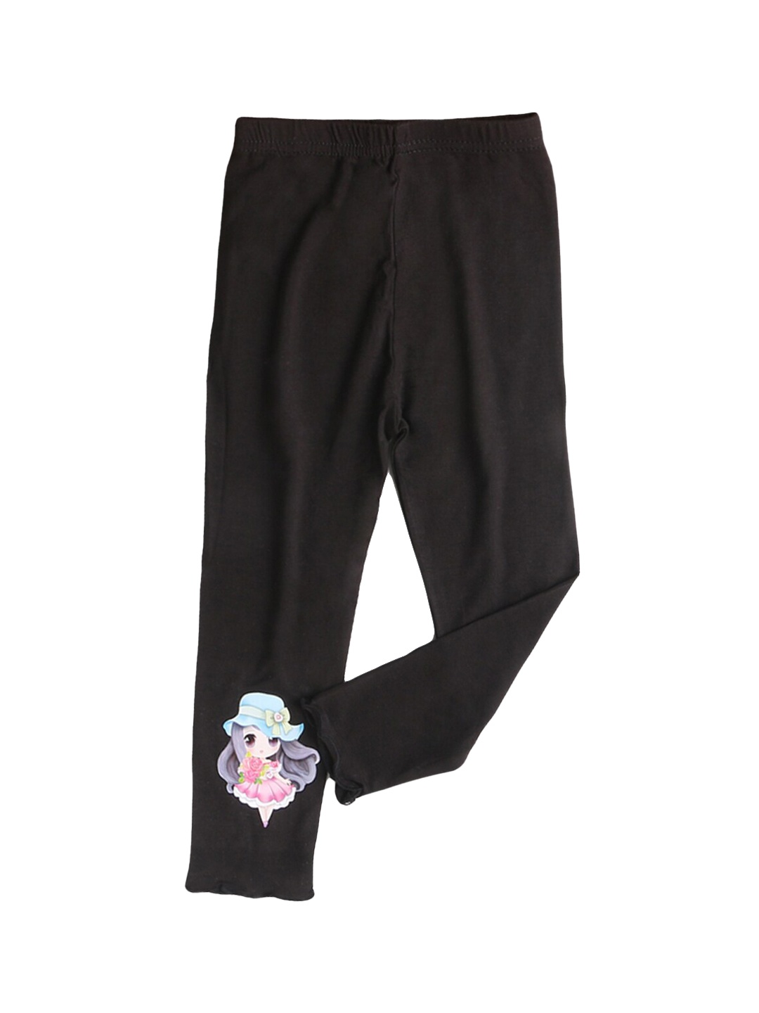 

Hopscotch Girls Black Solid Ankle Length Leggings