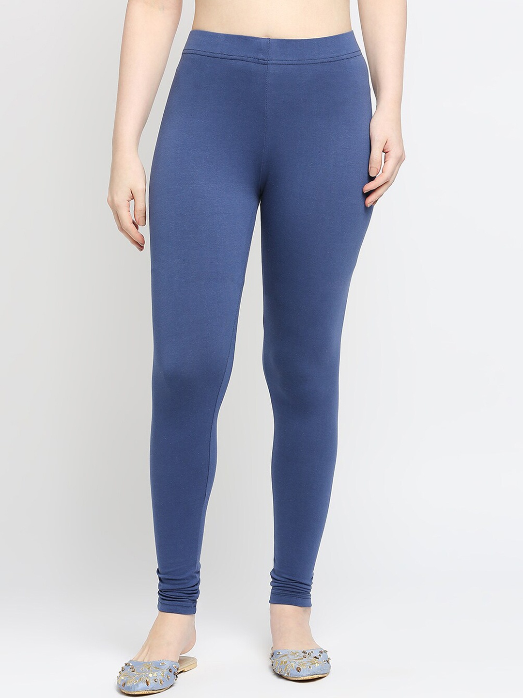 

ZRI Women Navy Blue Solid Leggings
