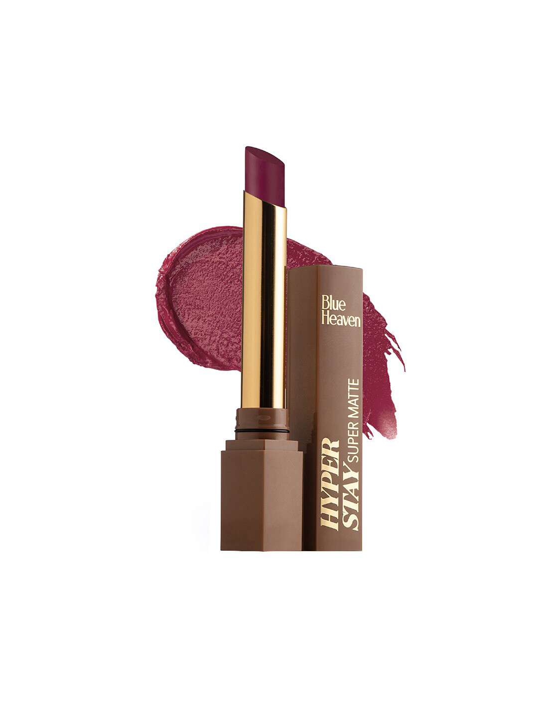 

Blue Heaven Hyperstay Super Matte Lipstick - Smoked Violet 708, Maroon