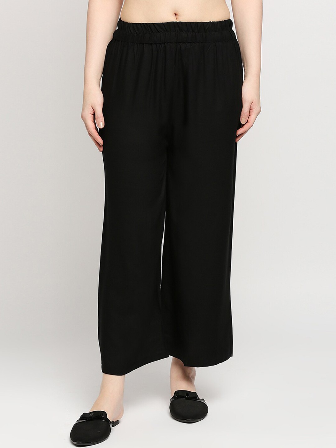 

ZRI Women Black Smart Trousers