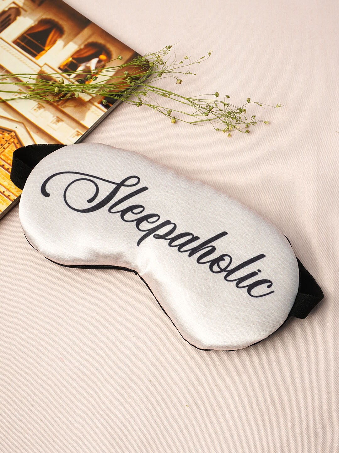 

Crazy Corner Unisex Cream-Colored Printed Eye Mask