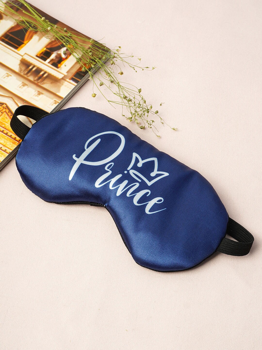 

Crazy Corner Blue Typography Printed Eye Mask